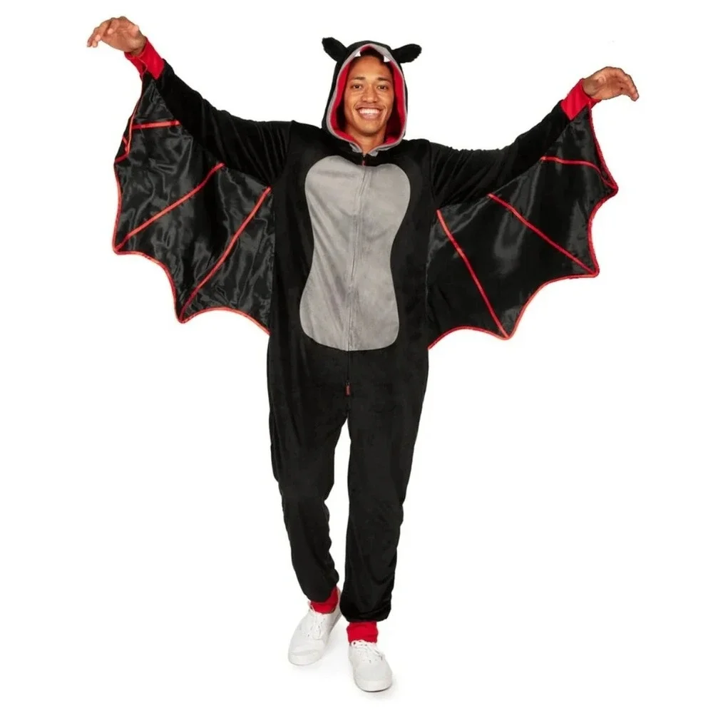 Tipsy Elves Bat Costume Adult Size Medium Velour Halloween Cosplay - Picture 2 of 7